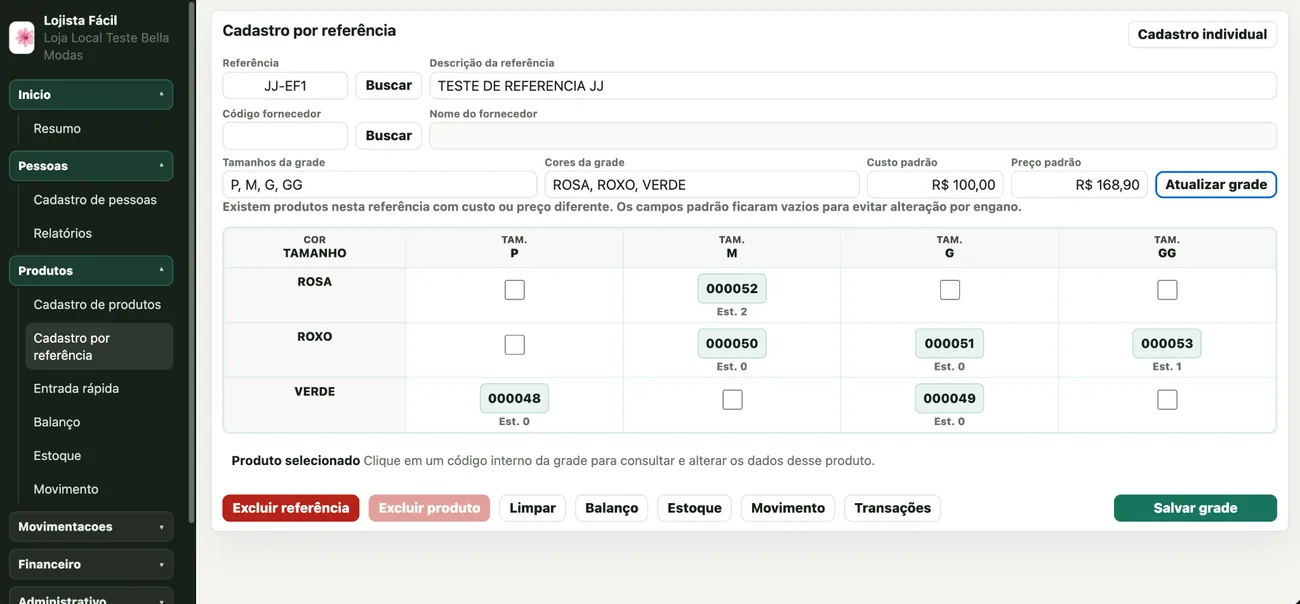 Cadastro por referência no Lojista Fácil